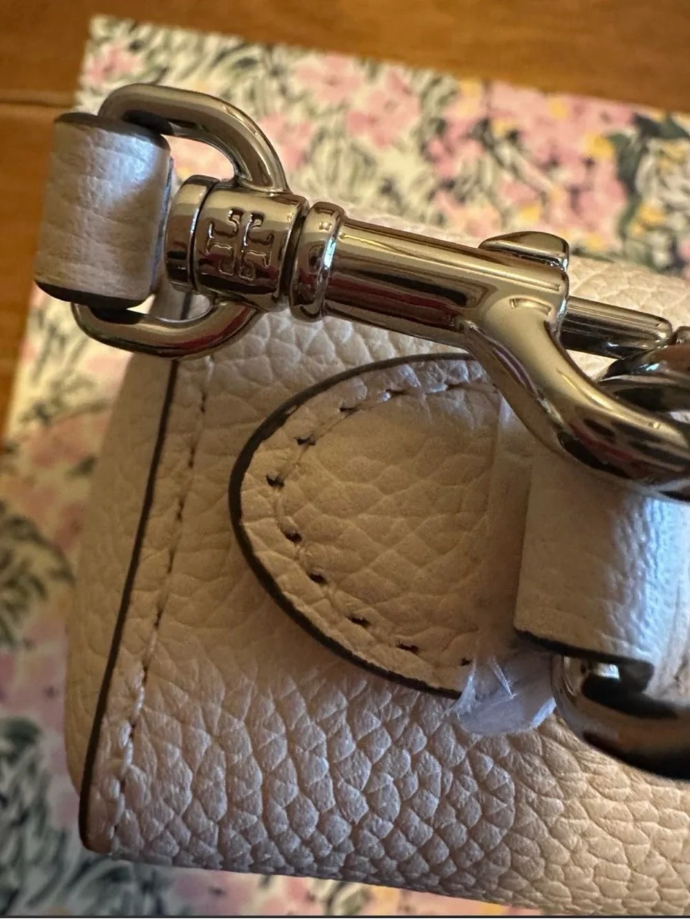 Tory Burch Leather Satchel with Top Handle and Crossbody Strap